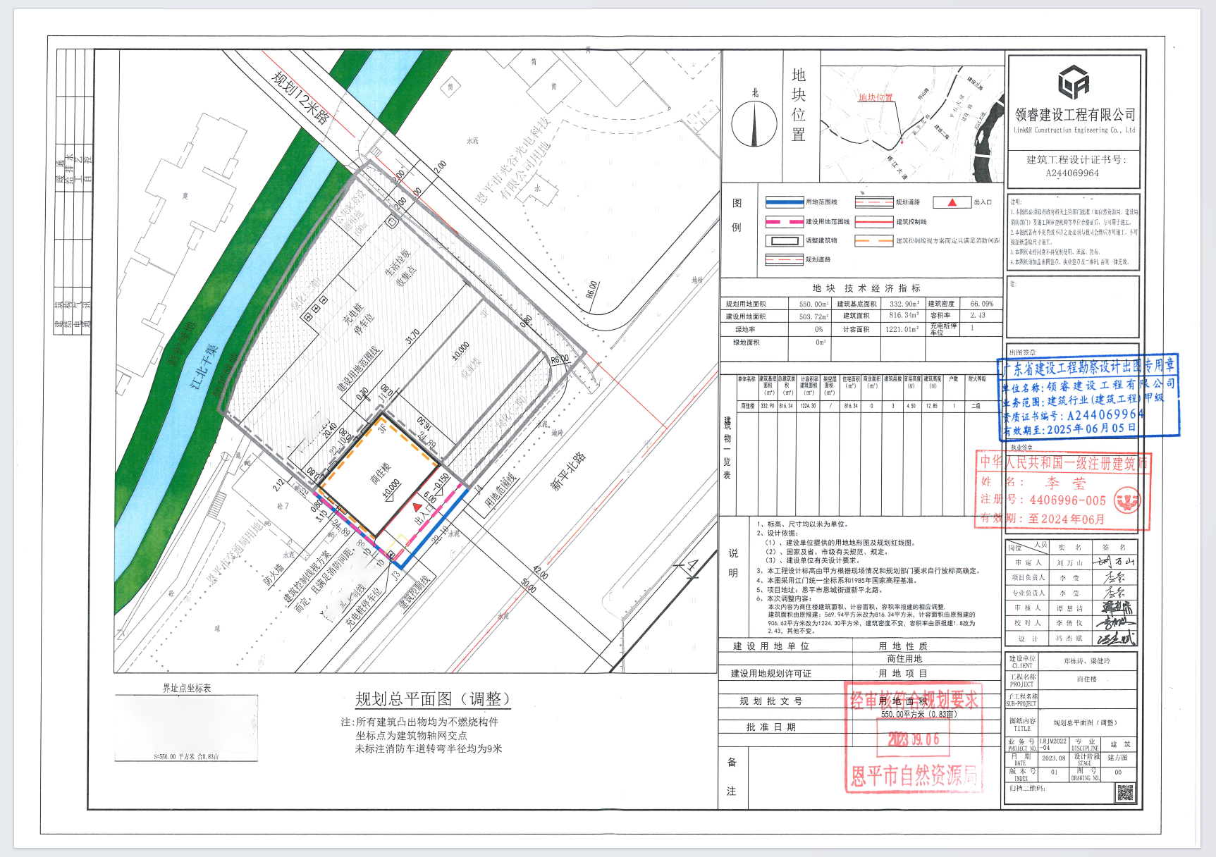 【批后公告】恩平市恩城街道新平北路（鄭棟濤、梁健玲）總平面圖2.png