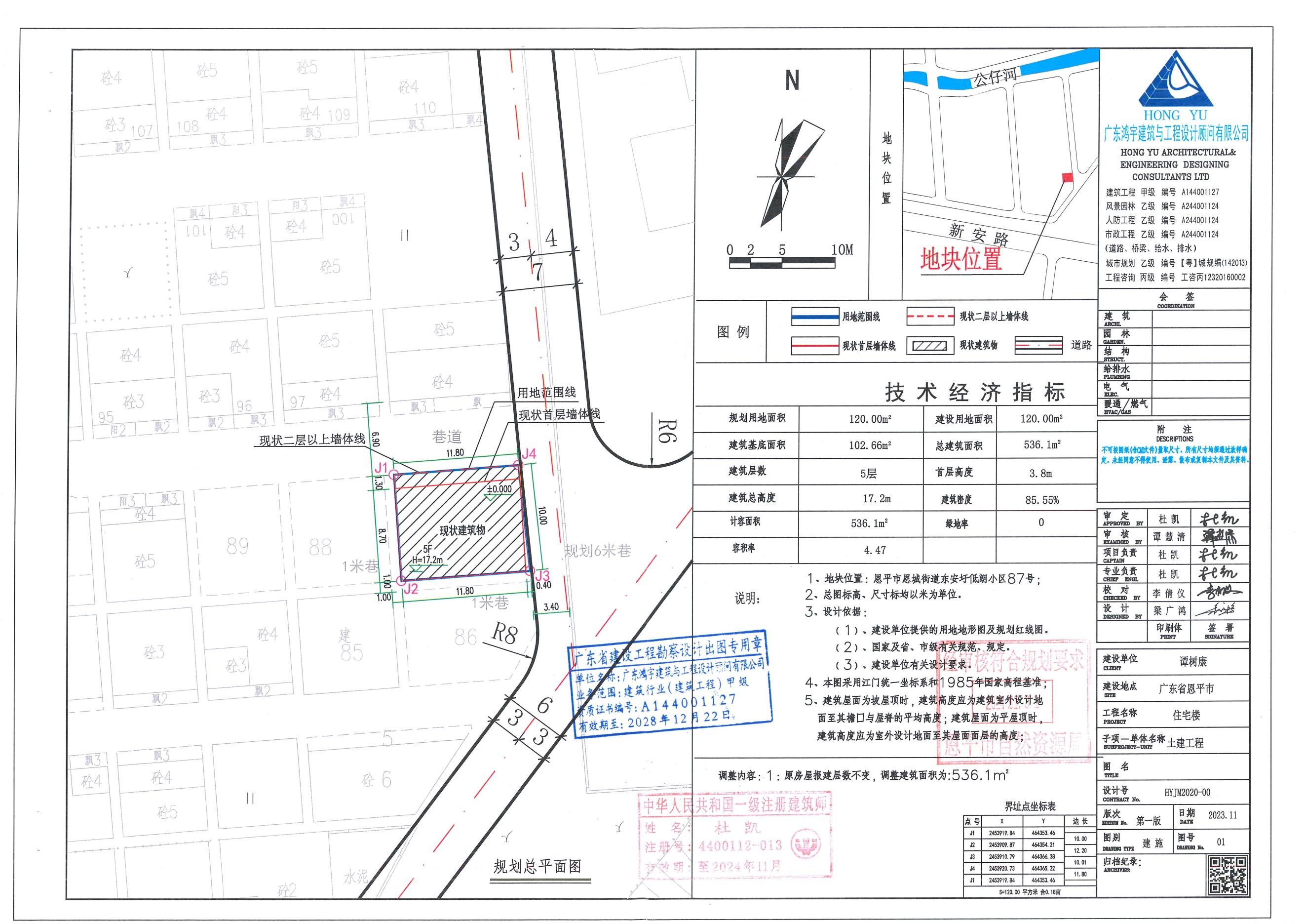 【批后公告】恩平市恩城街道東安圩低朗小區(qū)87號規(guī)劃總平面圖.jpg