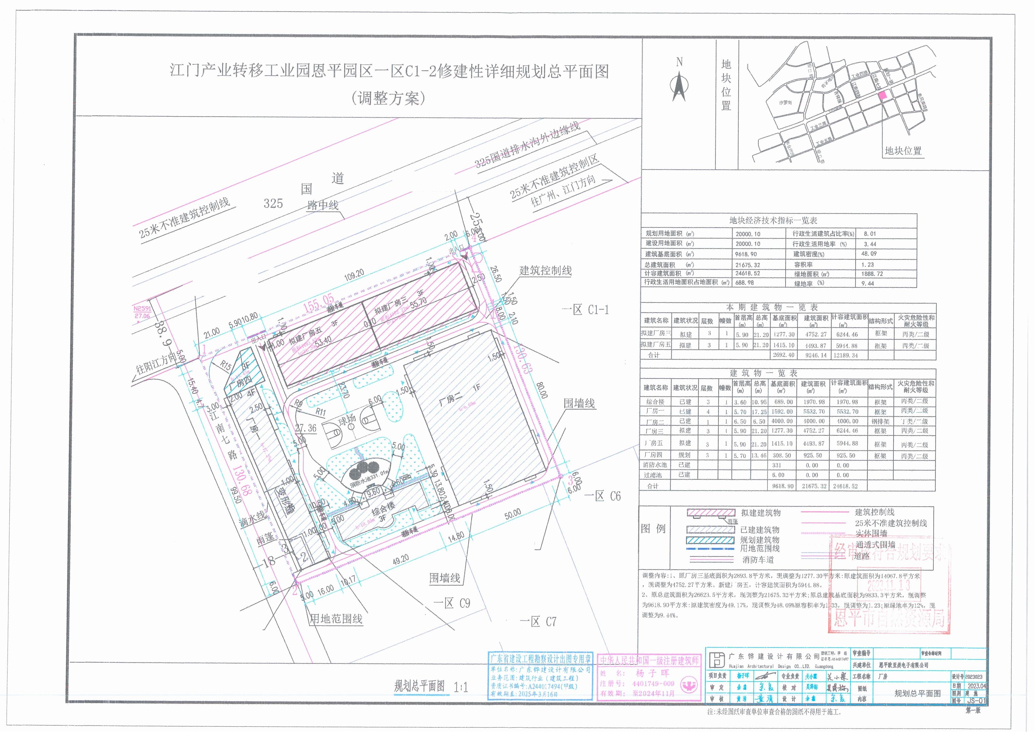 【批后公告】恩平市江門產(chǎn)業(yè)轉(zhuǎn)移工業(yè)園恩平園區(qū)一區(qū)C1-2號(hào)（歐亞美電子有限公司）（廠房三）總平面圖_00.jpg