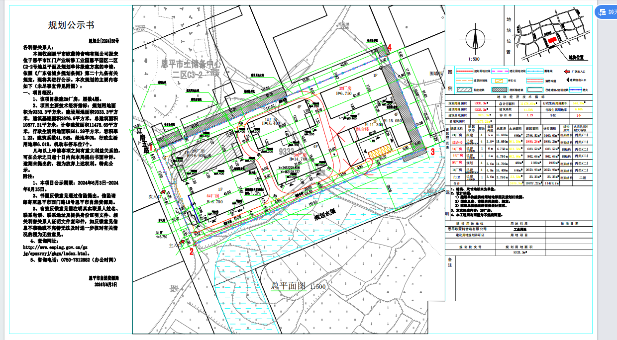 56.恩平市江門(mén)產(chǎn)業(yè)轉(zhuǎn)移工業(yè)園恩平園區(qū)二區(qū)C2-2號(hào)地總平面及規(guī)劃單體報(bào)建方案.png